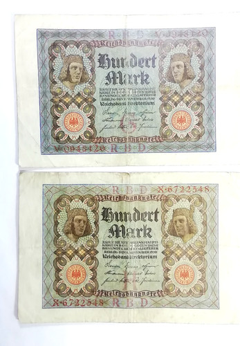 Reichsbanknoten 100 mark - reichsbanknoten, 2