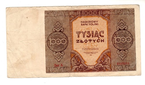 Polen banknote - polen, 1000