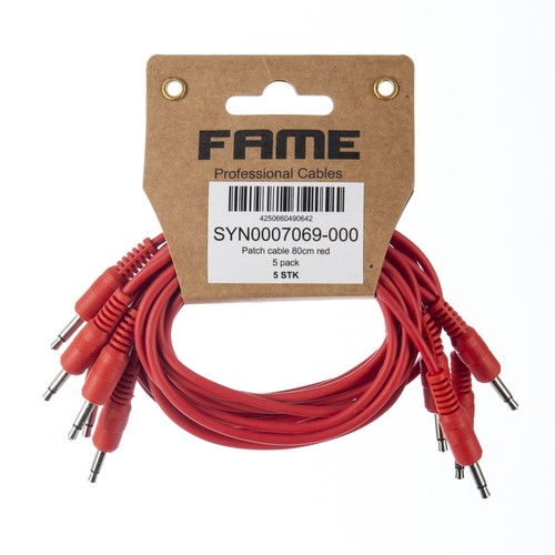 Eurorack patchkabel 80cm 5stk - patchkabel,