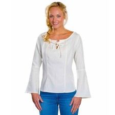 Mittelalter Bluse Weiß