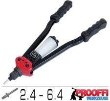Profi Hebel Nietzange Blindnieten Zange 2.4 - 6.4 ALU & STAHL Popnieten YT-36095