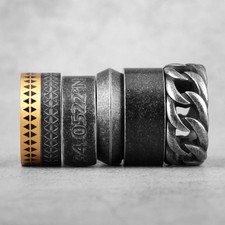 Edelstahl 316L Punk Ring