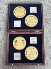 XXL Münzen Medaille Set DDR cu vergoldet mit Swarovski