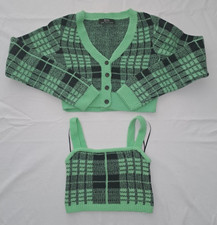 Bershka Top mit Strickjacke Gr.XS