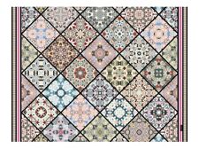 Bodenschutzmatte MySpotti Aylin bunt 180 x 68 cm statisch Fliesen Vinylteppich