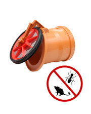 Froschklappe/Rohrklappe DN