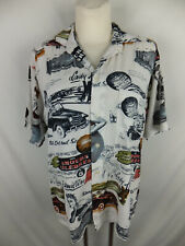 Schöne Vintage Bluse - 42 / 44 - 60er Jahre Motiv - Oldtimer - Rockabilly - TOP 