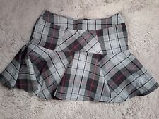 Damen Rock, grau/lila kariert