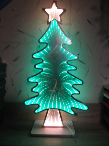 Led spiegelleuchte tannenbaum - led,