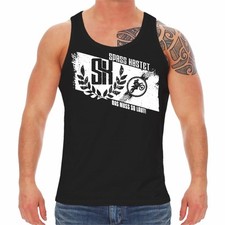 Herren Träger Shirt Tank Top Motocross das muss so laut enduro mx cross 