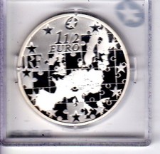 Silbermünze  Frankreich 1 1/2