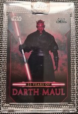 Star Wars Topps Chrome Black – 25 Years of Darth Maul – Selten!