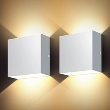 2X Wandlampe Cube Würfel LED