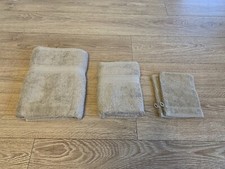 ★ 8er Set Frottee beige 2x Handtuch 2x Duschtuch 4x Waschlappen  - NEU