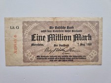 1 Million Mark 1923 Badische