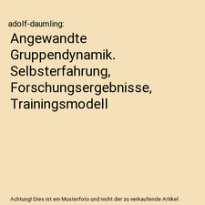 Angewandte gruppendynamik - angewandte,