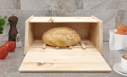 Metallfreie brotbox mit - brotbox, klappe