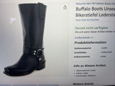 Buffalo Biker Boots Schwarz