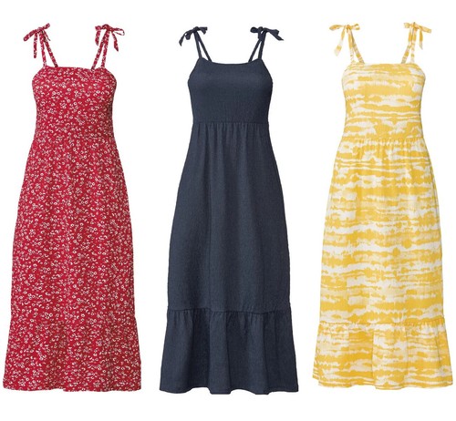 Damen midi kleid - midi-kleid, mit