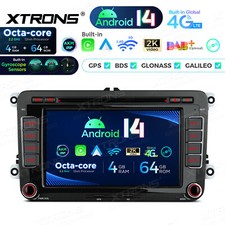 XTRONS 7" Android 14 Autoradio 4G+64G 4G GPS DVD Gyroscope für VW Golf 5/6 SKODA