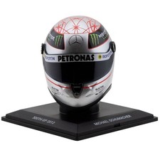 Michael Schumacher Platin-Helm Spa 300th GP 2012 1:4