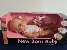 Dolls World New Born Baby. Große Babypuppe 41cm.