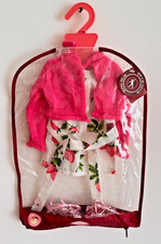 Götz Puppen Jumpsuit Berries Gr.XL  Gr. 45-50 Jumpsuit Strickjacke Glitzerschuhe