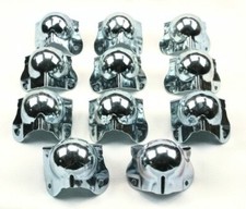 11 Kugelecken mit L-Ecke a 0,89€, 40mm, Stahl 1,5mm verzinkt Boxen Schutz #28221