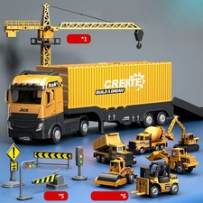 Bau lkw spielzeug set - lkw, kinder