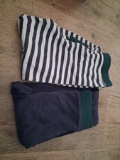 Tchibo,  Hose zum Unterziehen, Gr 122/128 Blau, Weiß, Grün,Unisex,  