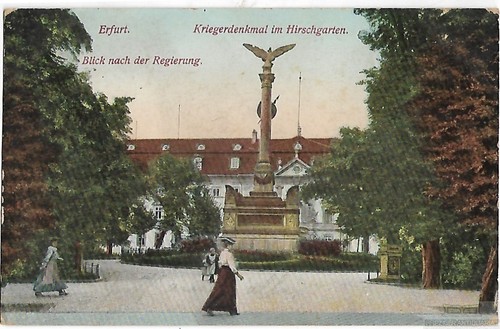 Erfurt kriegerdenkmal im - ak, erfurt.