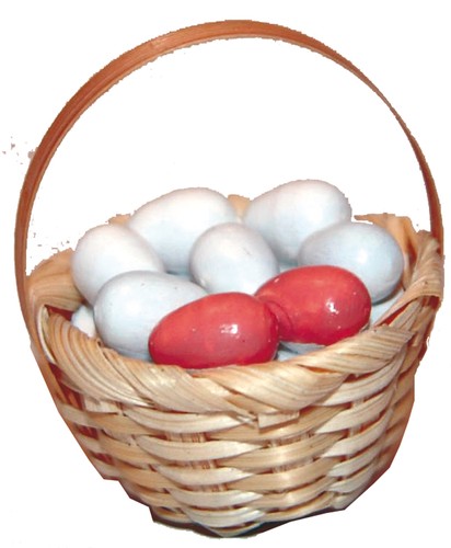 Eierkorb krippenzubehör - eierkorb,