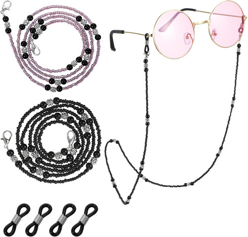 Brillenkette damen set mit - set,