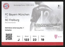 Ticket | 2018/19 | Bayern München - SC Freiburg | Bundesliga