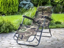 Relaxsessel Set Kopfkissen Sonnenliege Hochlehner Garten Camping Stuhl klappbar