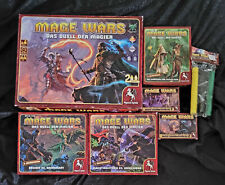 Mage Wars DUELL DER MAGIER Basis Zaubersprüche 1 2 + Erweiterung 3x deutsch neuw