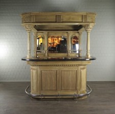 21072 Hausbar Theke Teakholz