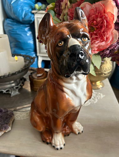 Boxer hund dekofigur - boxer,