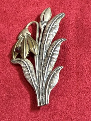 Große jugendstil brosche - große,