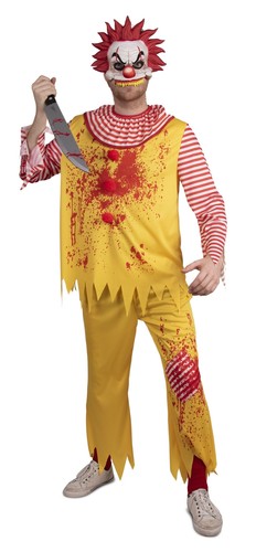 Kostüm horror clown gelb - horror,