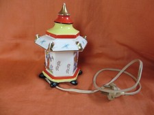 60er 50er Pagode Rauchverzehrer Keramik Porzellan Vintage China Haus Retro