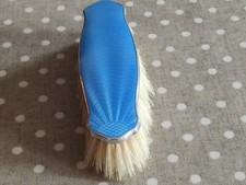 1930er Silber & Guilloche Sunburst blaue Emaille Kleiderbürste von Gieves Ltd, 1933