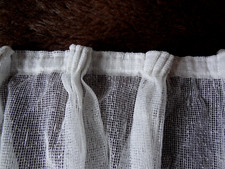 weiße Gardine + Store für Türen + 120 cm breit+ mit kleinen Strukturknötchen