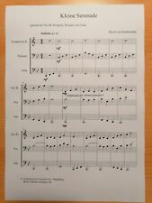 Musiknoten :Kleine Serenade - Trio für Trompete, Posaune (Euphonium) und Tuba...