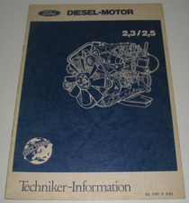 Werkstatthandbuch Ford Sierra / Granada 2,3 / 2,5 Liter Diesel Motor 08/1982