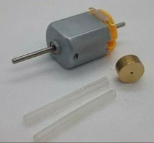 Set Modellbahnmotor 12V DC, Welle beidseitig mit Wellenadaptern & Schwungmasse