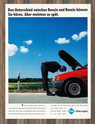 Aral tankstelle reklame - aral,