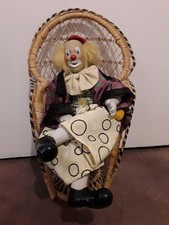 Vintage - Clown sitzend im