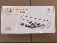 A4 Portable Printer HZTZ X8 Tragbarer Drucker Kabellos Bluetooth Inkless Thermo