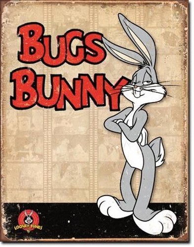 Bugs bunny retro design metall - bugs,
